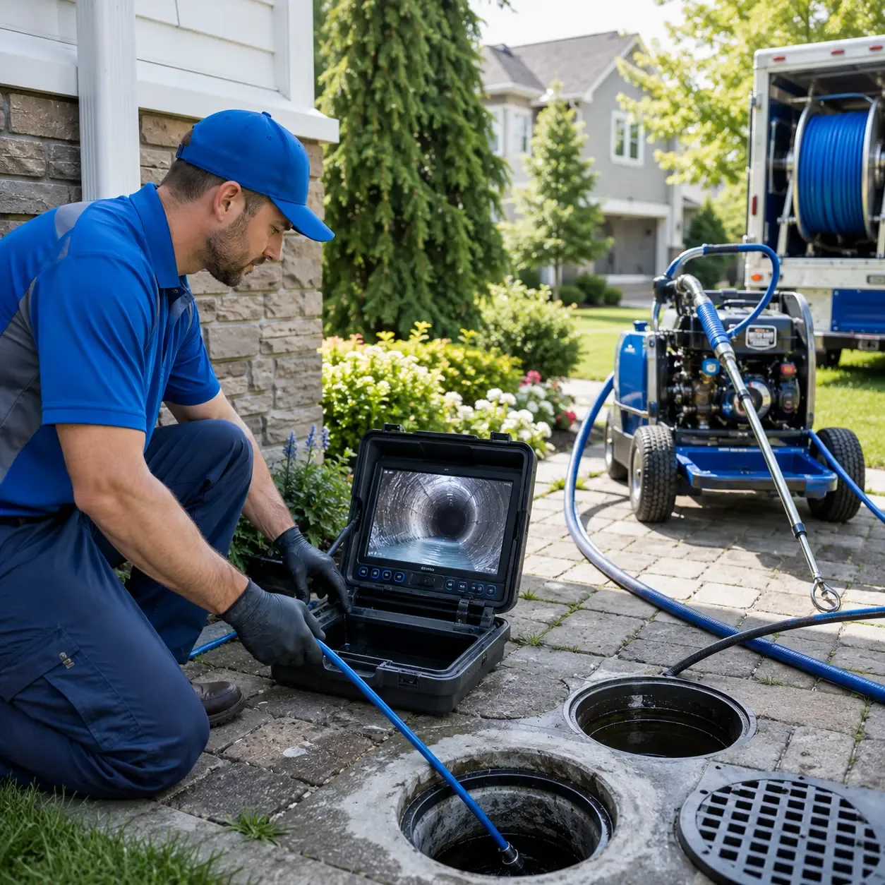 Outdoor drain cleaning professionals serving Freeport, ME